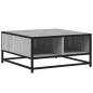 Preview: Couchtisch Grau Sonoma 60,5x60,5x30 cm Holzwerkstoff und Metall