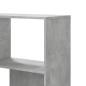 Preview: Eck-Bücherregal 4 Böden Betongrau 85x85x140 cm Holzwerkstoff