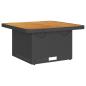 Preview: 4-tlg. Garten-Lounge-Set mit Kissen Schwarz Poly Rattan