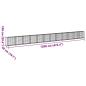 Preview: Gabione mit Deckel 1200x50x100 cm Verzinktes Eisen