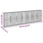 Preview: Gabione mit Deckel 700x50x200 cm Verzinktes Eisen
