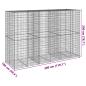 Preview: Gabione mit Deckel 300x100x200 cm Verzinktes Eisen