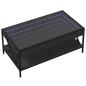Preview: Couchtisch mit Infinity-LED Schwarz 90x50x38 cm