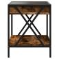 Preview: Couchtisch mit Infinity-LED Räuchereiche 40x40x49 cm