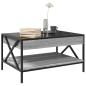 Preview: Couchtisch mit Infinity-LED Grau Sonoma 70x50x38 cm