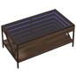 Preview: Couchtisch mit Infinity-LED Braun Eichen-Optik 90x50x38 cm