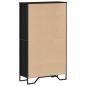 Preview: Bücherregal Schwarz 80x31x137,5 cm Holzwerkstoff