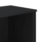 Preview: Bücherregal Schwarz 80x31x137,5 cm Holzwerkstoff