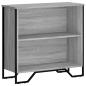 Preview: Bücherregal Grau Sonoma 80x31x74,5 cm Holzwerkstoff