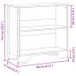 Preview: Bücherregal Grau Sonoma 80x31x74,5 cm Holzwerkstoff