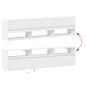 Preview: TV-Wandschrank mit LED Weiß 180x31x45 cm