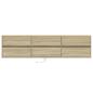 Preview: TV-Wandschrank mit LED Sonoma-Eiche 180x31x45 cm