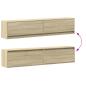 Preview: TV-Wandschrank mit LED Sonoma-Eiche 180x31x38 cm