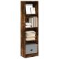 Preview: ARDEBO.de - Bücherregal Räuchereiche 40x24x143 cm Holzwerkstoff