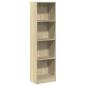 Preview: Bücherregal Sonoma-Eiche 40x24x143 cm Holzwerkstoff