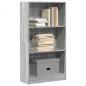 Preview: ARDEBO.de - Bücherregal Grau Sonoma 60x24x109 cm Holzwerkstoff