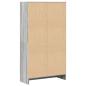 Preview: Bücherregal Grau Sonoma 60x24x109 cm Holzwerkstoff