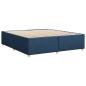 Preview: Bettgestell ohne Matratze Blau 200x200 cm Stoff