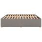 Preview: Bettgestell ohne Matratze Taupe 200x200 cm Stoff