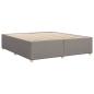 Preview: Bettgestell ohne Matratze Taupe 200x200 cm Stoff