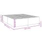 Preview: ARDEBO.de - Bettgestell ohne Matratze Blau 180x200 cm Stoff