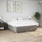 Preview: ARDEBO.de - Bettgestell ohne Matratze Taupe 180x200 cm Stoff