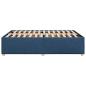 Preview: Bettgestell ohne Matratze Blau 140x200 cm Stoff