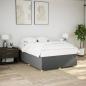 Preview: ARDEBO.de - Bettgestell ohne Matratze Dunkelgrau 140x200 cm Stoff