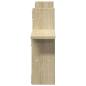 Preview: Wandregale 2 Stk. Sonoma-Eiche 38x12x38 cm Holzwerkstoff