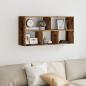 Preview: Wandregal Altholz-Optik 100x25x50 cm Holzwerkstoff
