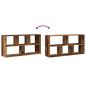 Preview: Wandregal Altholz-Optik 100x25x50 cm Holzwerkstoff