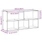 Preview: Wandregal Altholz-Optik 100x25x50 cm Holzwerkstoff