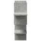 Preview: Wandregal Betongrau 124,5x18x60,5 cm Holzwerkstoff