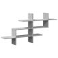 Preview: Wandregal Betongrau 124,5x18x60,5 cm Holzwerkstoff