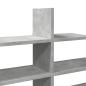Preview: Wandregal Betongrau 124,5x18x60,5 cm Holzwerkstoff