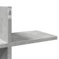 Preview: Wandregal Betongrau 124,5x18x60,5 cm Holzwerkstoff