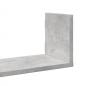 Preview: Wandregale 3 Stk. Betongrau 80x18x18 cm Holzwerkstoff