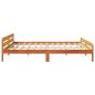 Preview: Massivholzbett ohne Matratze Wachsbraun 180x200 Kiefernholz