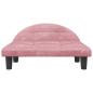 Preview: Hundebett Rosa 70x52x30 cm Samt