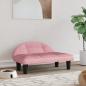 Preview: Hundebett Rosa 70x52x30 cm Samt