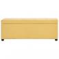 Preview: Bank mit Staufach 116 cm Gelb Polyester