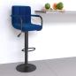 Preview: ARDEBO.de - Barhocker Blau Stoff