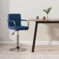 Preview: ARDEBO.de - Barhocker Blau Stoff