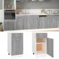 Preview: ARDEBO.de - Unterschrank mit Schublade Grau Sonoma 40x46x81,5 cm