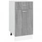 Preview: Unterschrank mit Schublade Grau Sonoma 40x46x81,5 cm