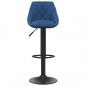 Preview: Barhocker Blau Samt