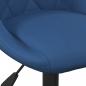 Preview: Barhocker Blau Samt