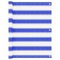 Preview: ARDEBO.de - Balkon-Sichtschutz Blau und Weiß 75x400 cm HDPE