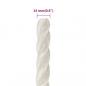 Preview: Arbeitsseil Weiß 14 mm 25 m Polypropylen