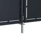 Preview: Gartentor Stahl 350 x 125 cm Anthrazit